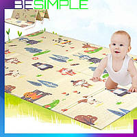 Детский развивающий коврик Folding baby mat 150*180 см / Детский раскладной коврик