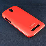 Чохол-накладка HTC One SV, C520e, пластиковий, Buble Pack, Малиновий /case/кейс /штс, фото 2