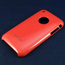 Чохол-накладка для Apple iPhone 3G, 3Gs, пластиковий, Buble Pack, Малиновий /case/кейс /айфон