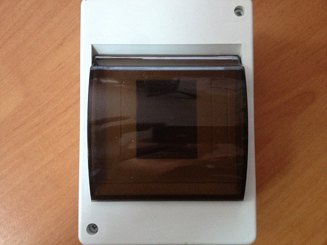 Корпус пластиковий зовнішній 4 модулі з кришкою IP 20, фото 1