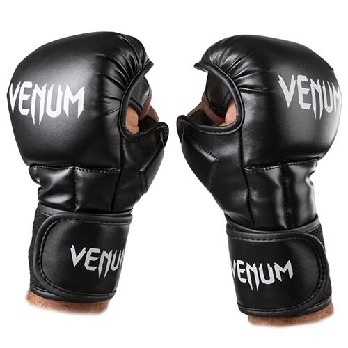 Рукавички для єдиноборств чорні Venum MMA
