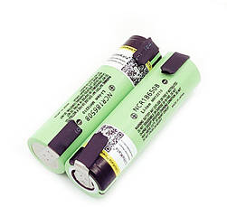 Акумулятор для пайки Panasonic Liitokala NCR18650B 3400mAh 3.7 V (з пелюстками) Зелений, фото 3