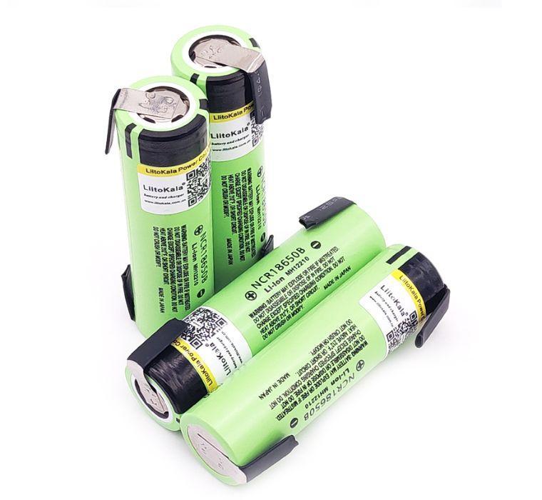 Акумулятор для пайки Panasonic Liitokala NCR18650B 3400mAh 3.7 V (з пелюстками) Зелений