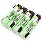 Акумулятор для пайки Panasonic Liitokala NCR18650B 3400mAh 3.7 V (з пелюстками) Зелений, фото 7
