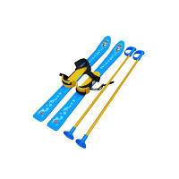 Лыжи с палками детские синие, 3350 ТЕХНОК