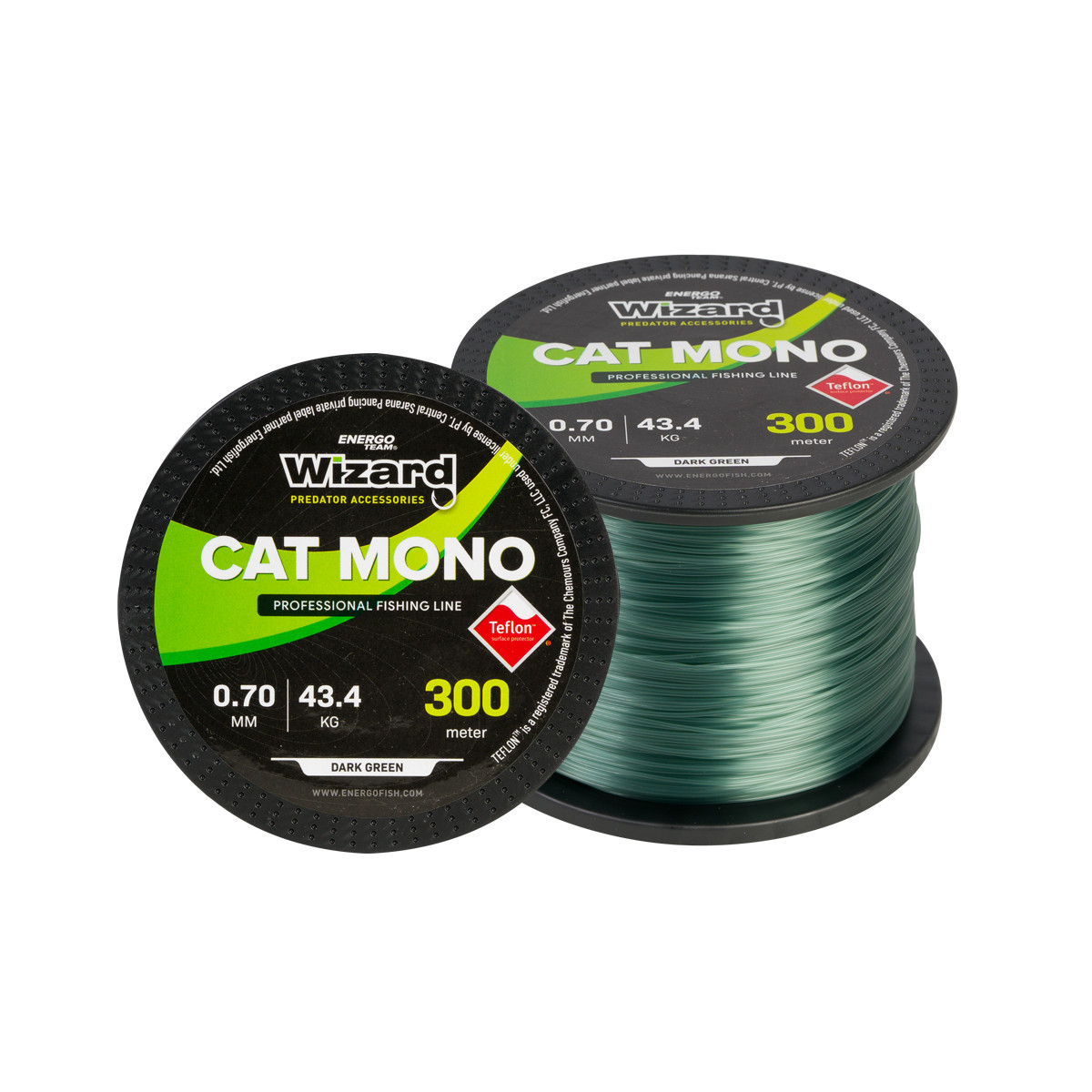 Жилка WIZARD Cat Mono Green 300м 0.4мм 19.6кг