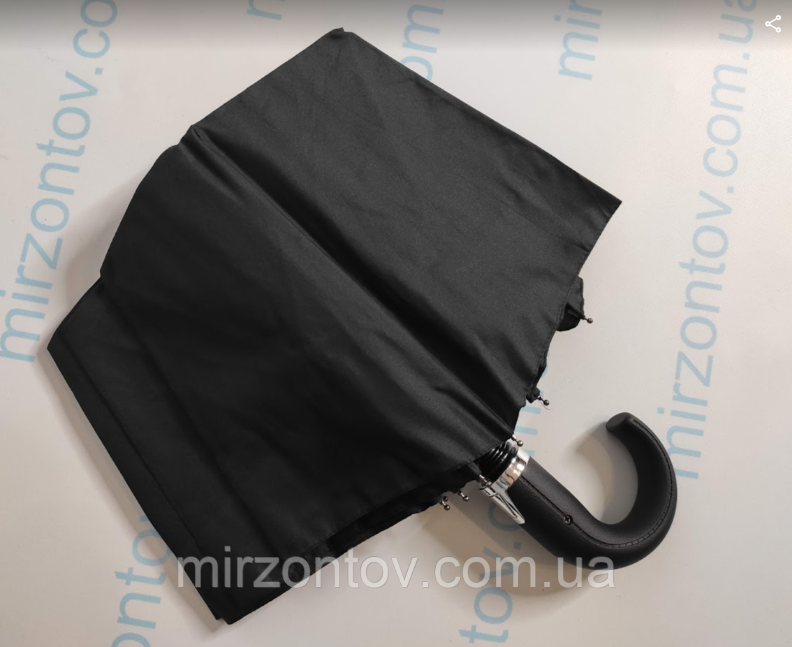Чоловіча парасолька "LANTANA" 3 складання напівавтомат ручка гак