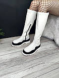 Жіночі зимові черевики Bottega Veneta 32097 білі, фото 5
