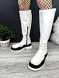 Жіночі зимові черевики Bottega Veneta 32097 білі, фото 7