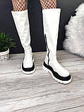 Жіночі зимові черевики Bottega Veneta 32097 білі, фото 8