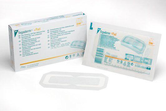 Tegaderm + Pad 9х20см - Пов'язка прозора для фіксації катетров і закриття ран