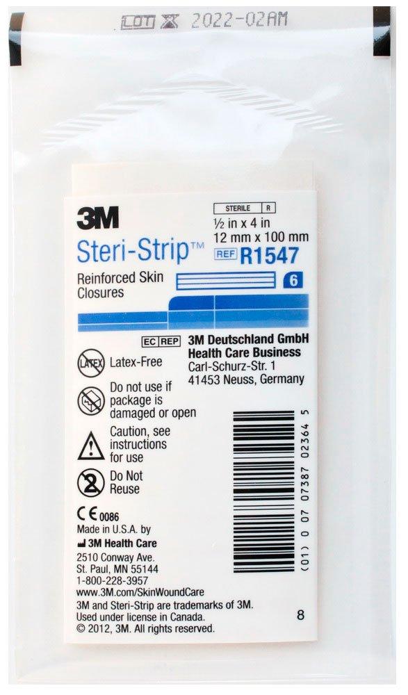 Steri-Strip 1,2х10см - Стрічки для безшовного закриття ран