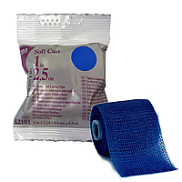 Soft Сast 2.5 см х 1.8 м - Напівжорсткий бинт (Синій)