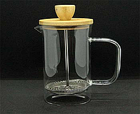 Френч-пресс Бамбук 350 мл стекло заварник чая и кофе