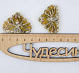 Патч шейкер декор серединка для шпильок і бантиків "Корона ажур" золото, набір 2 шт., фото 2