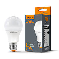 LED лампа світлодіодна VIDEX A60e 8W 4100K E27 220V (VL-A60e-08274)
