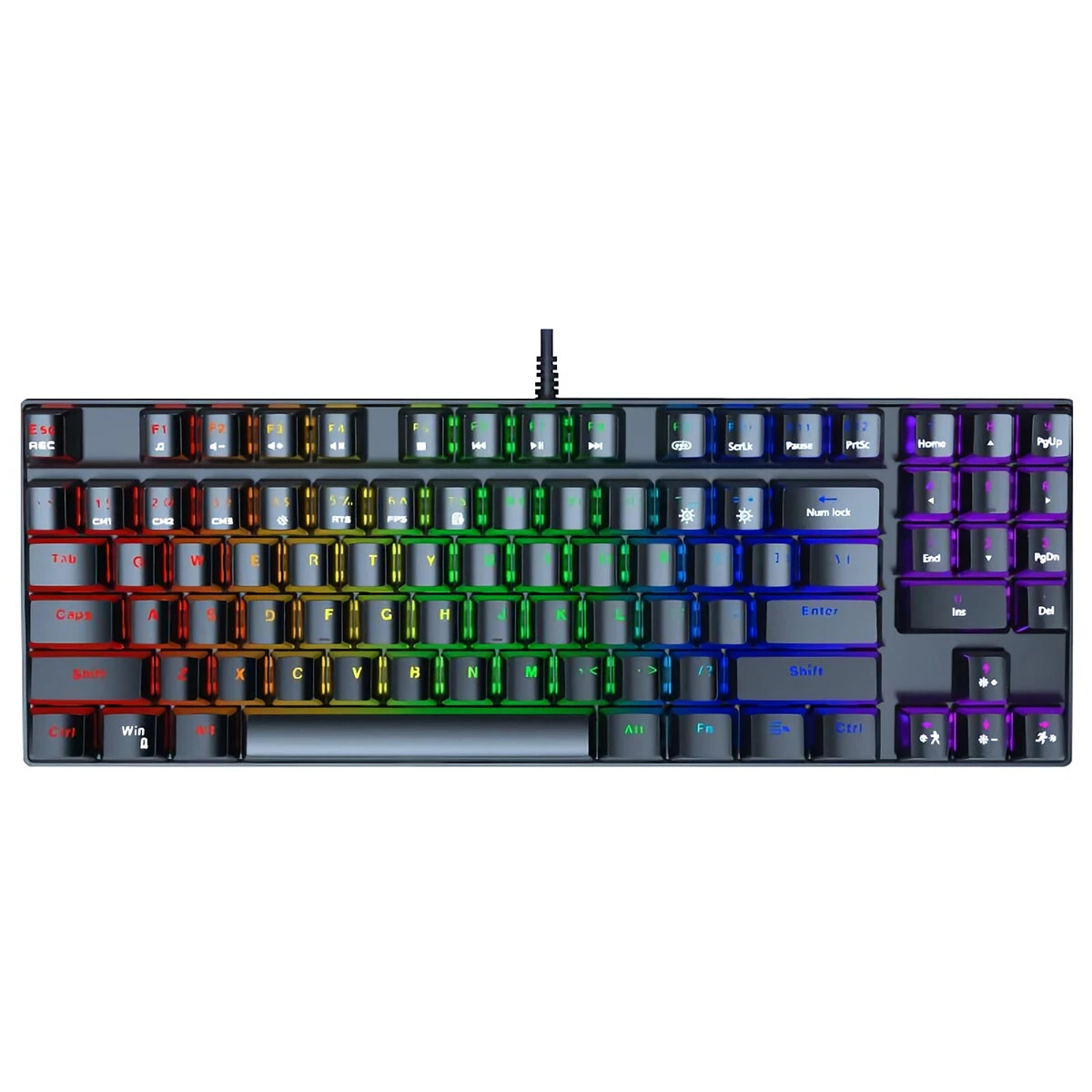 Механічна клавіатура з підсвіткою, англійська розкладка, підключення USB2.0 ONIKUMA G26 Чорний, фото 1