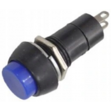 Кнопка середня PBS-11А з фіксацією ON-OFF TCOM, 2pin, 1 А, 250V, синя, фото 1