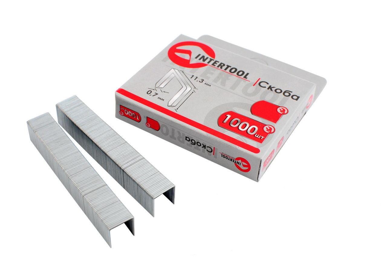 Скоба Intertool 6 х 0.7 мм (1000 шт.) (RT-0126)
