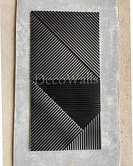 Гипсовые 3D панели Hatch с ламинированным покрытием soft-touch DecoWalls™