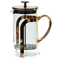 Френч-пресс Медь-стайл 1000 мл стекло заварник чая и кофе