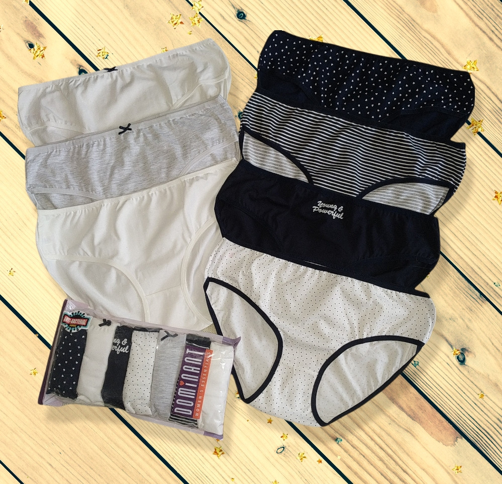 Набір трусів жіночих Dominant 7 шт в упаковці Розмір XL 2XL 3XL, фото 1