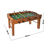 Настольная игра Футбол на ножках/штангах 1019A деревянная шкала ведения счета 2 мяча**