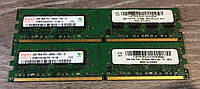 Комплект на 4GB (2 x 2GB) DDR2 667 MHz PC2 5300U 2Rx8 Hynix (Intel/AMD) RAM Оперативная память