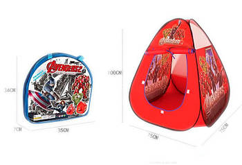 Намет дитячий з героями мультфільмів розмір 100х75х75 см, в сумці 1022 В-1