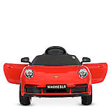 Дитячий електромобіль Porshe (4 мотори по 25W, 1 акум 12V9AH, MP3, USB) Bambi M 4699EBLR-3 Червоний, фото 4