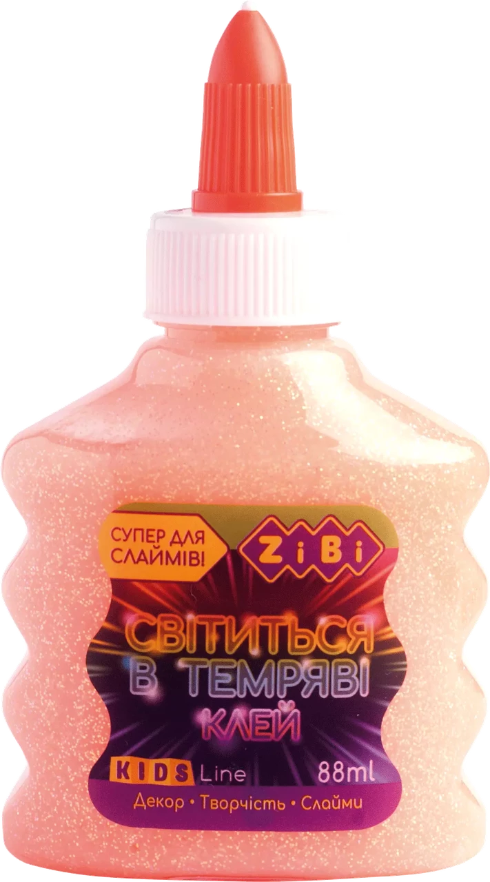 Клей Zibi СВІТЛЯЧОК (для слаймів) жовтогарячий, 88 мл