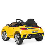 Дитячий електромобіль Porshe (4 мотори по 25W, 1 акум 12V9AH, MP3, USB) Bambi M 4699EBLR-6 Жовтий, фото 7
