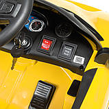 Дитячий електромобіль Porshe (4 мотори по 25W, 1 акум 12V9AH, MP3, USB) Bambi M 4699EBLR-6 Жовтий, фото 11