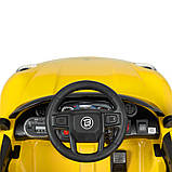 Дитячий електромобіль Porshe (4 мотори по 25W, 1 акум 12V9AH, MP3, USB) Bambi M 4699EBLR-6 Жовтий, фото 9