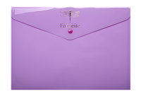Папка-конверт на кнопке А4 сиреневая FAVOURITE PASTEL BUROMAX BM.3953-26