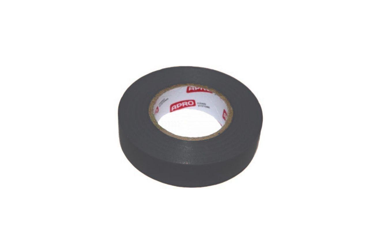 Стрічка ізоляційна Apro 25 м x 17 x 0.14 мм Чорна (ET-25B) (10 шт.)