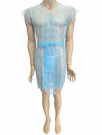 Халат-кімоно одноразовий косметологічний, блакитний