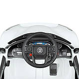 Дитячий електромобіль Ferrari (4 мотори по 25W, 1 акум 12V9AH, MP3, USB) Bambi M 4700EBLR-1 Білий, фото 4