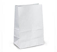 Бумажные пакеты с прямоугольным дном без ручек Белые 175х110х280 мм. 200шт./упаковка
