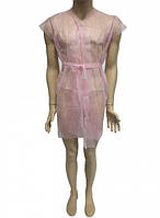 Халат-кімоно косметологічний одноразовий, рожевий