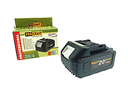 Акумуляторна батарея Procraft Battery 20/4 Universal