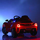 Дитячий електромобіль Ferrari (4 мотори по 25W, 1 акум 12V9AH, MP3, USB) Bambi M 4700EBLR-3 Червоний, фото 9
