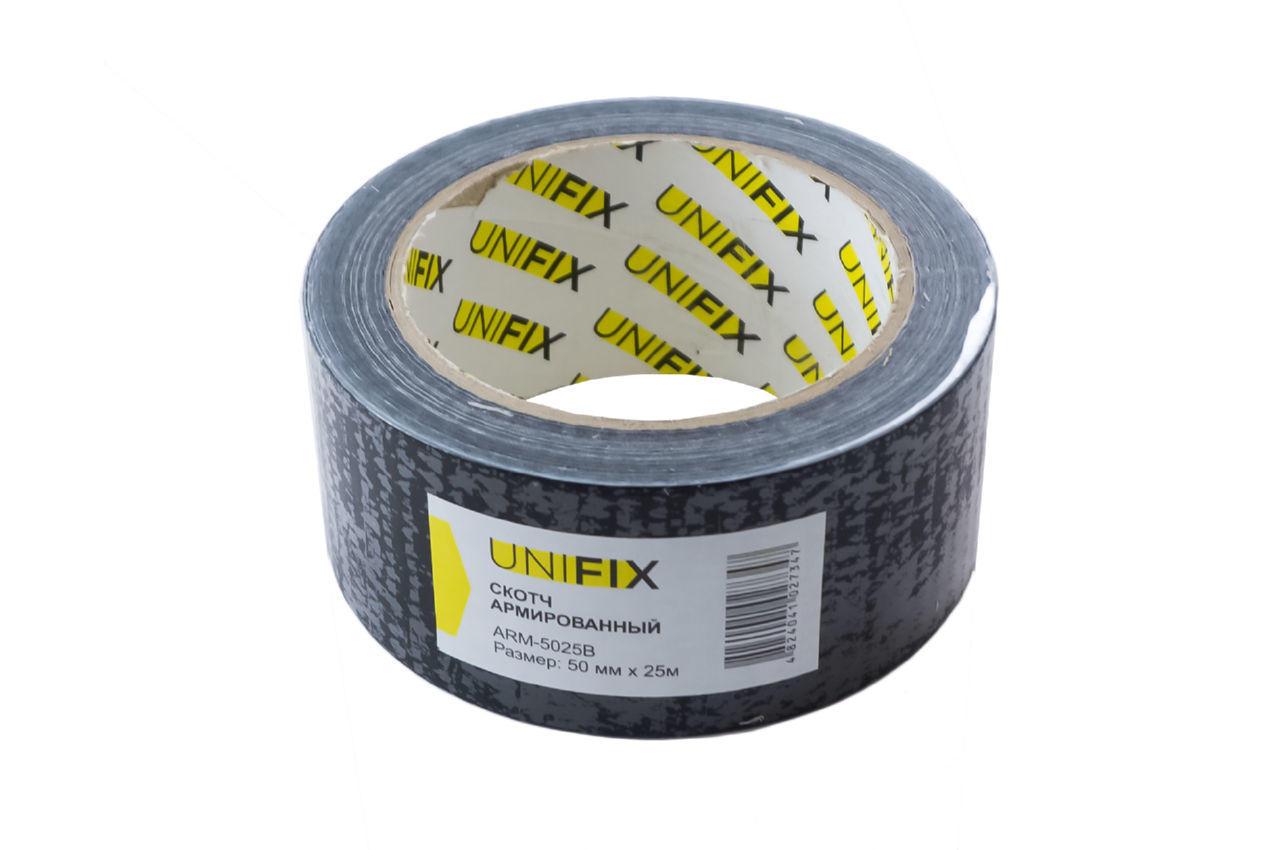 Стрічка армована Unifix 50 мм x 25 м Чорна (ARM-5025B)
