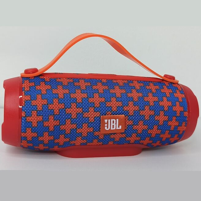 Портативна бездротова Bluetooth колонка павербанк з MicroSD-картою пам'яті, FM-Radio JBL BOOMBOX BT-888 Червоно-синій, фото 1