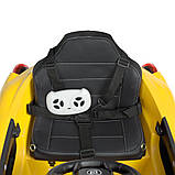Дитячий електромобіль Ferrari (4 мотори по 25W, 1 акум 12V9AH, MP3, USB) Bambi M 4700EBLR-6 Жовтий, фото 9