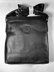 Чоловіча шкіряна сумка Philipp Plein, тканинної ремінь, 22*20 см, 931191