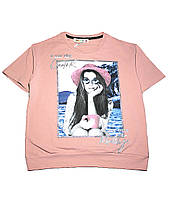 Красива футболка для дівчинки "Tik-tok" (від 5 до 8 років) - арт.1447607371