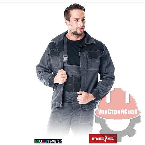 Костюм робочий сірий (напівкомбінезон з курткою) REIS (Multimaster) Польща