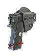 Кобура Форт-12 пластик Fobus Paddle holster Glock 17/19 - New design GL-2ND, фото 3