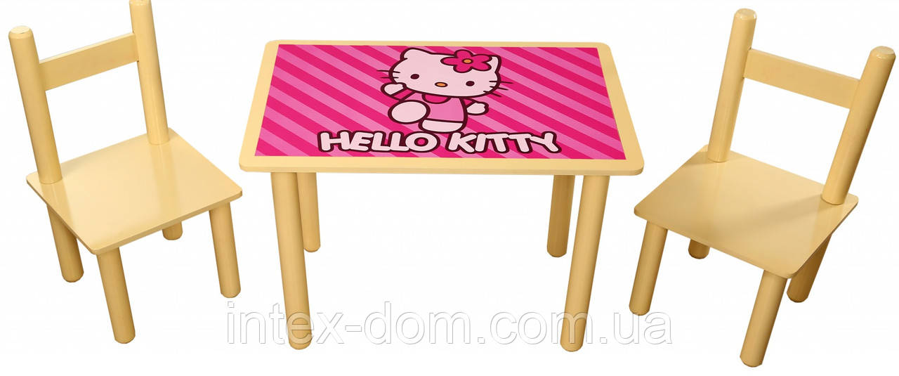 Набор Стул и 2 стульчика Bambi 0293(Финекс Плюс Hello Kitty)